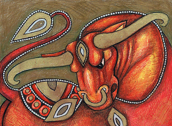 Bull tattoo designs Bull tattoos are designed as an action piece.