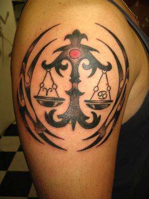 Libra Tattoos, Libra Tattoo Designs, Tattoos Libra, Tribal Libra Tattoos, 